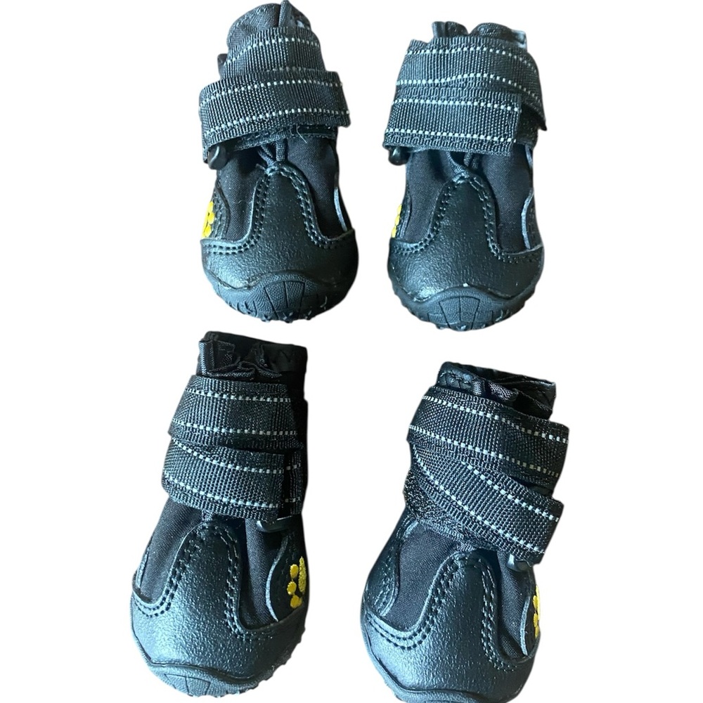 Black and Yellow Dog Boots